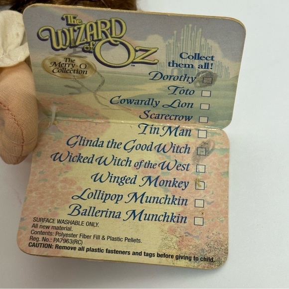 Wizard of Oz DOROTHY Beanie Doll 1998 Merry O Collection Plush Vintage Toy Tag - Picture 14 of 16